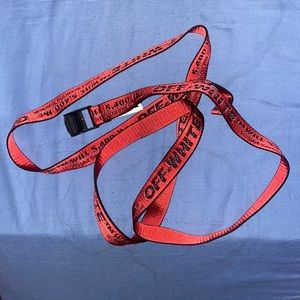 Off-White Mini Industrial Belt Red